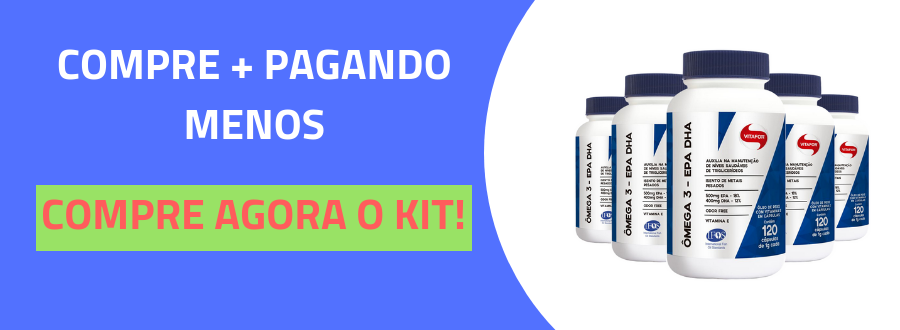 KIT 3 ÔMEGA 3 EPA DHA 1000MG VITAFOR 120 CÁPSULAS-4